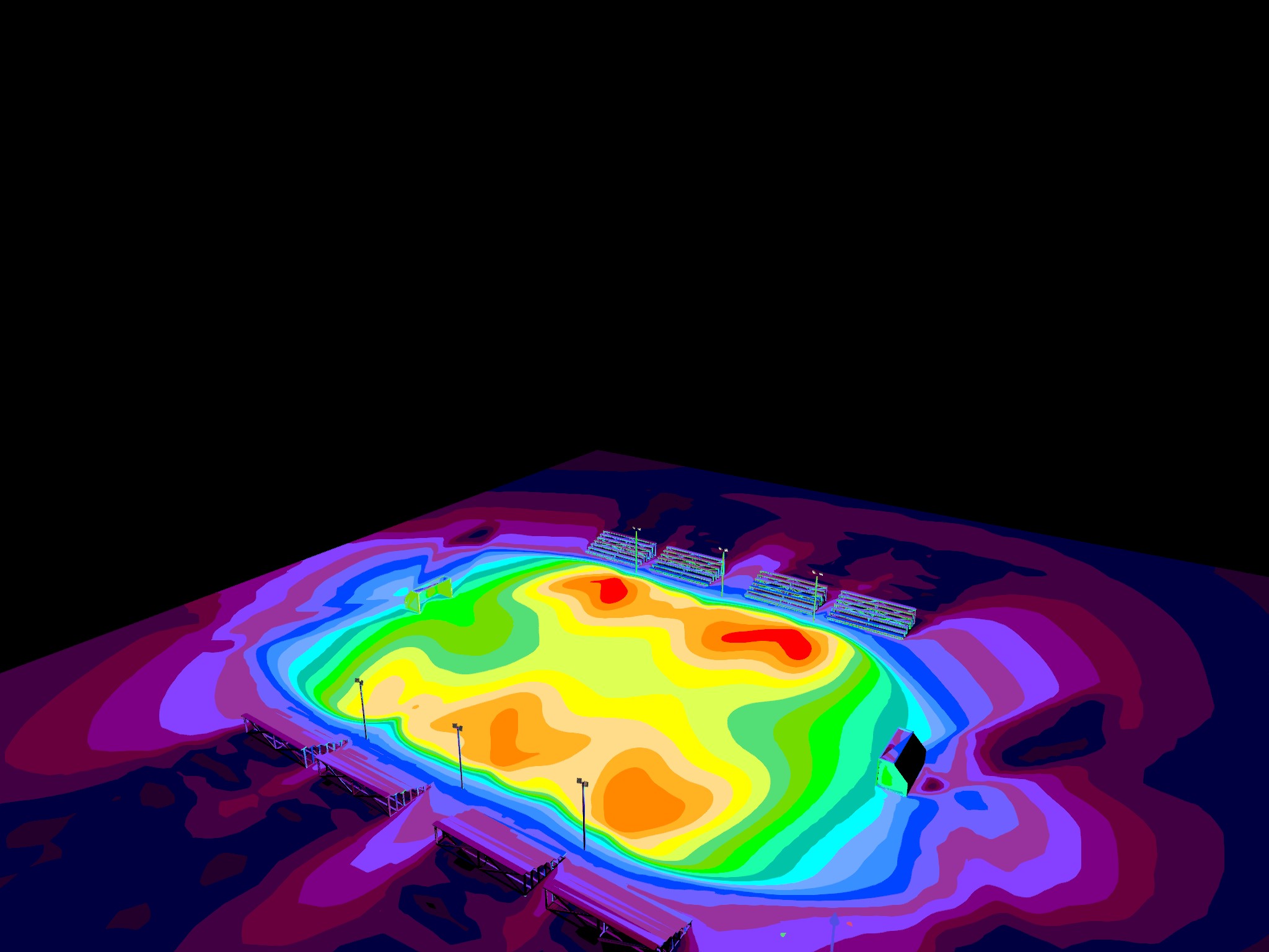 Soccer lighting heatmap