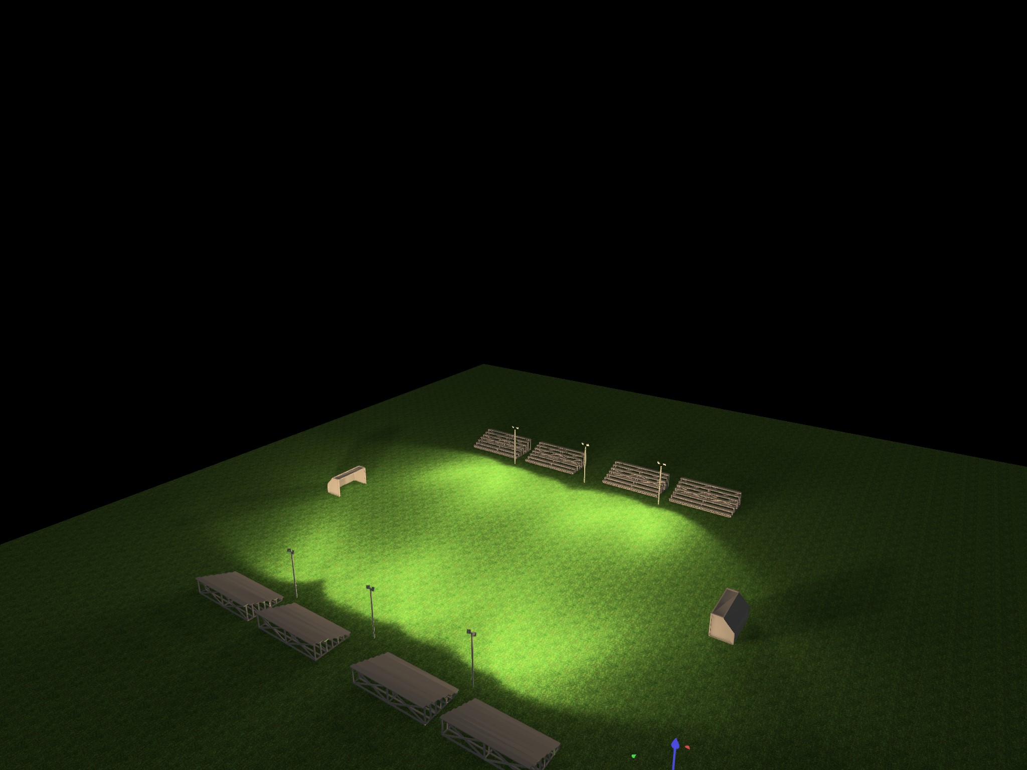 Soccer field rendering